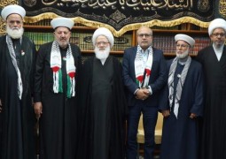 المرجع اليعقوبي لوفد من علماء فلسطين ولبنان: اليأس أخطر أسلحة العدو ووعد الله بالنصر لا يتخلف