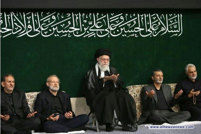 بحضور السيد الخامنئي.. أقيمت مراسم عزاء ليلة 9 محرم