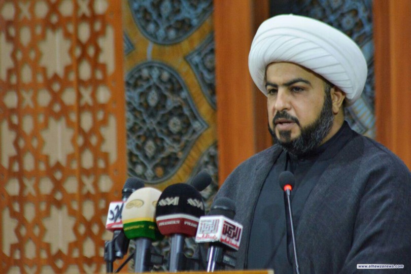  خطيب جمعة بغداد: ما نراه من خدمات فكرية وثقافية وطعام لزوار الاربعين احبط الكثير من المخططات الشيطانية ومحاولات الاعتداء من الاعداء المتنوعين