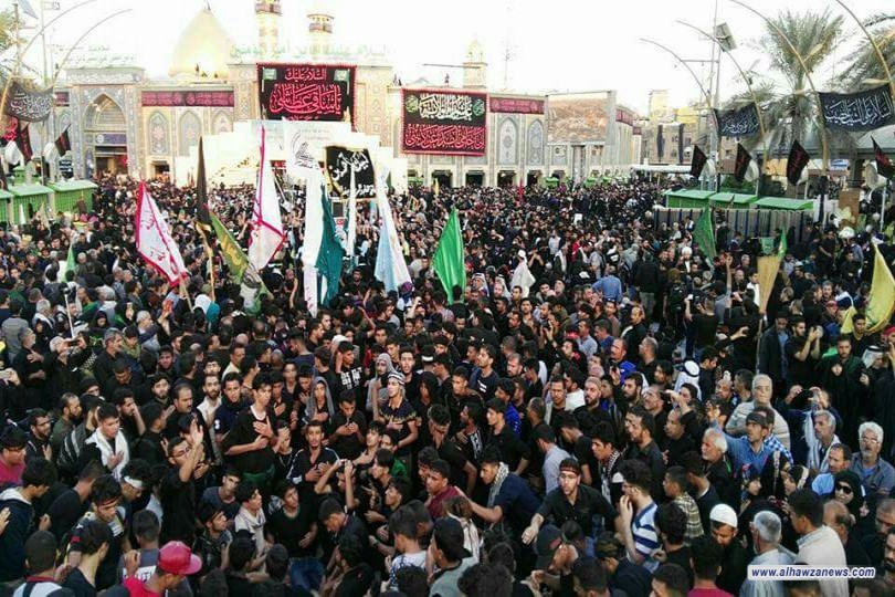 موكب ملتقى العلم والدين يحي اربعينية الامام الحسين عبر موكب موحد في كربلاء المقدسة  ملتقى العلم والدين _ العراق