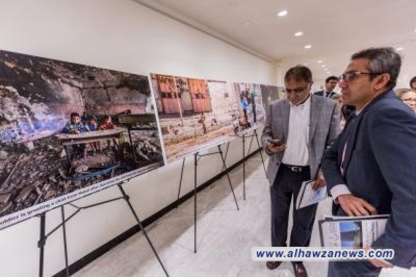 ممرٌّ مرئيّ للعتباتِ المقدّسة في العراق يخترقُ مبنى الأمم المتّحدة في نيويورك