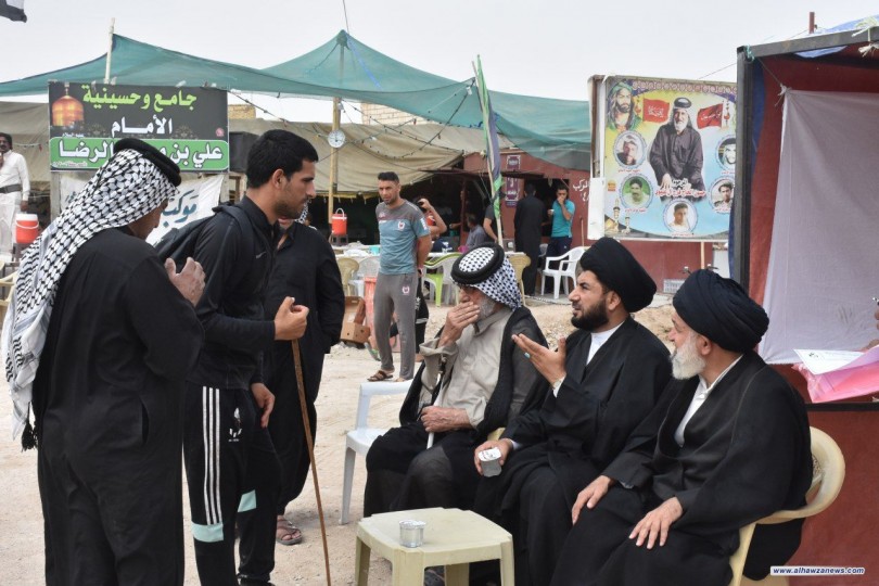 الحوزة العلمية في النجف الأشرف/ الشعائر الدينية/ التبليغ الحوزوي في زيارة الأربعين