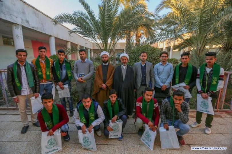 وحدة الزائر الصغير في العتبة العلوية تقيم فعالياتها في اعدادية سيد الأنام (صلى الله عليه وآله)