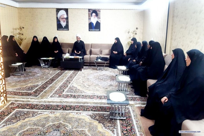 مكتب المرجع اليعقوبي " دام ظله " في مشهد المقدسة يستقبل طالبات ومبلغات جامعة الزهراء" ع" فرع مدينة الصدر 
