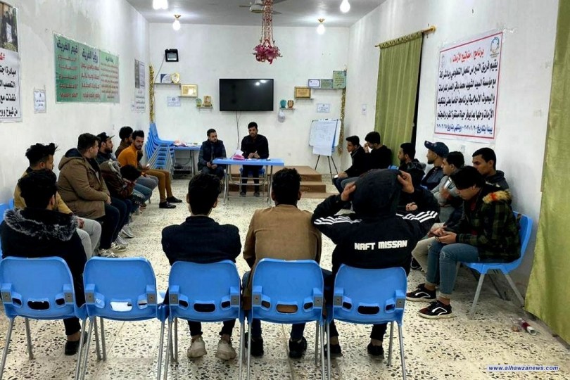 فريق النبراس للعمل التطوعي ينظم ندوة شبابية دورية بعنوان ( الفرقان أساس النجاة)  