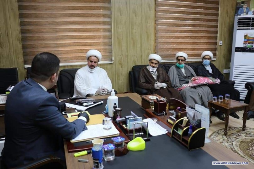مثنياً على جهود الطاقم الطبي مكتب المرجع اليعقوبي في الكرخ يزور مسشتفى الكرخ التعليمي  