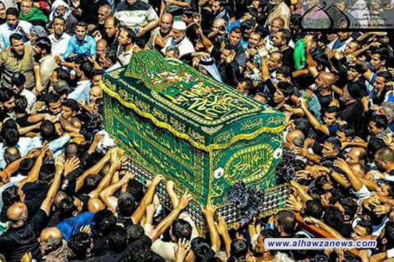 بالصور: مراسم تشييع النعش الرمزي للإمام الجواد (عليه السلام)..