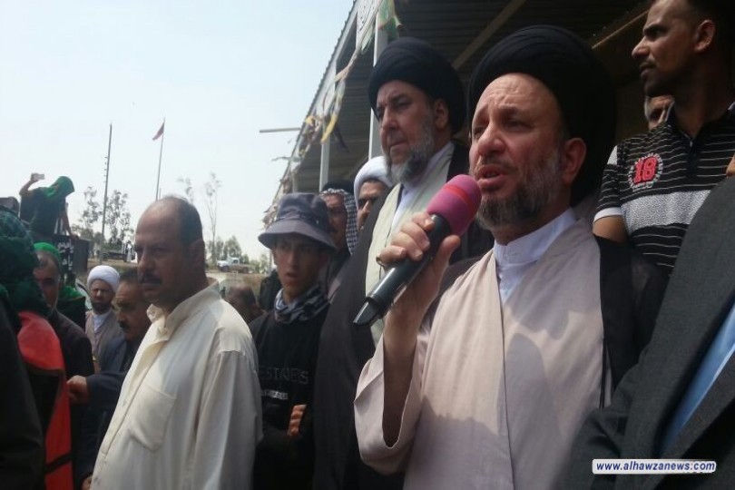 نجل وممثل المرجع الحكيم ينقل نصائح وتوجيهات المرجعية لأهالي واسط