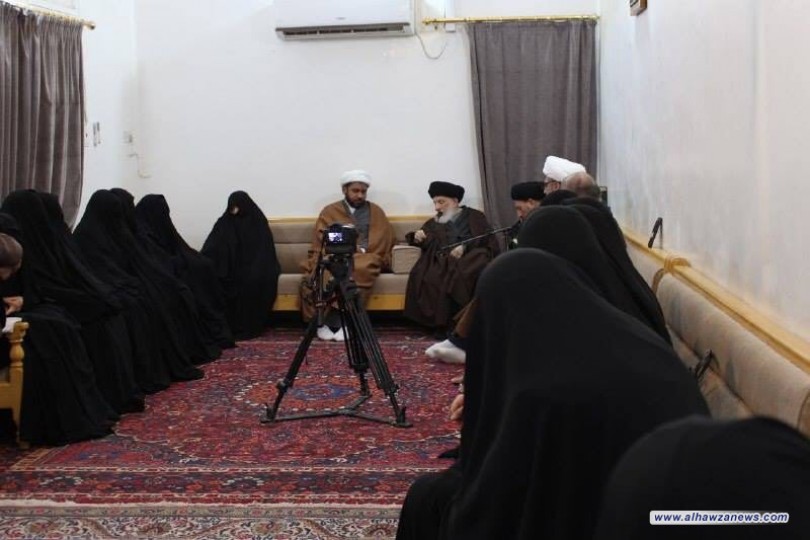 سماحة المرجع السيد الحكيم (مدّ ظله) يوصي المبلغات بالاهتمام البالغ بإتقان المعلومة، وتعريف النساء بالأحكام الشرعية بتواضع وهدوء