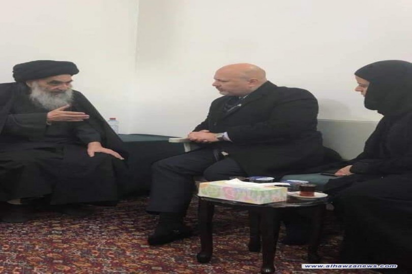 السيد السيستاني" دام ظله "  يستقبل المستشار الخاص ورئيس الفريق التابع للأمم المتحدة للتحقيق حول جرائم داعش 
