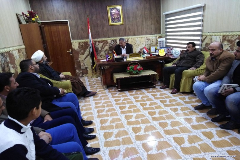 مدير مؤسسة فيض الزهراء( ع ) فرع بغداد الرصافة المركزي يزور   دار المسنين في حي الرشاد ببغداد 