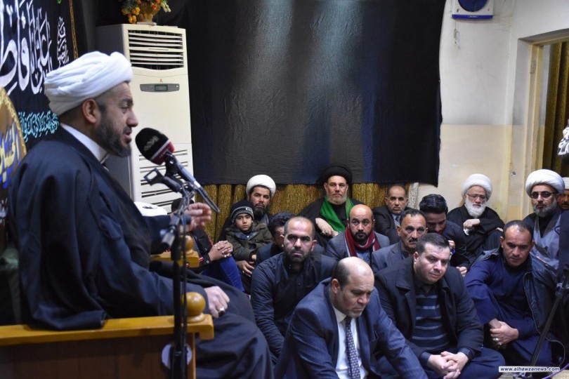 بالصور المرجع اليعقوبي  يقيم مجلس العزاء السنوي بذكرى استشهادالصديقة الزهراء (عليها السلام)   