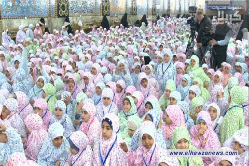 المخيم الحسيني الشريف يحتضن حفلا لتكريم أكثر من 1500 فتاة ممن بلغن سن التكليف الشرعي