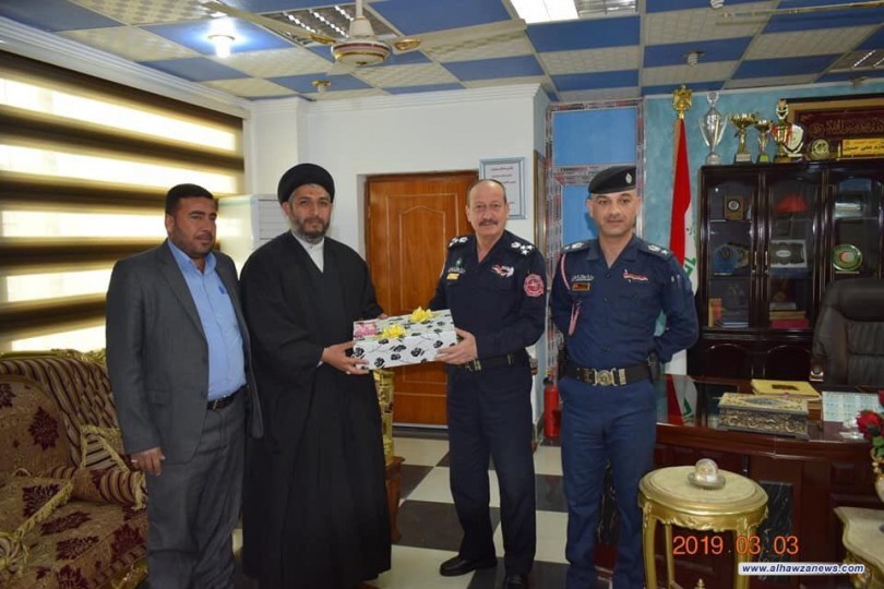 مكتب المرجع اليعقوبي في ديالى يقدم التهاني الى ضباط مديرية الدفاع المدني ومنتسبيها بيومهم العالمي