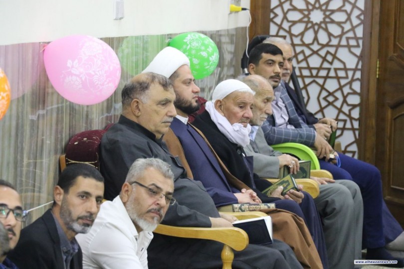 دار القرآن لإحياء تراث القراءة العراقية يقيم محفلا" قرآنيا" بمشاركة نخبة من القراء  بحضور مدير مكتب المرجع الشيخ اليعقوبي/ بغداد الرصافة .