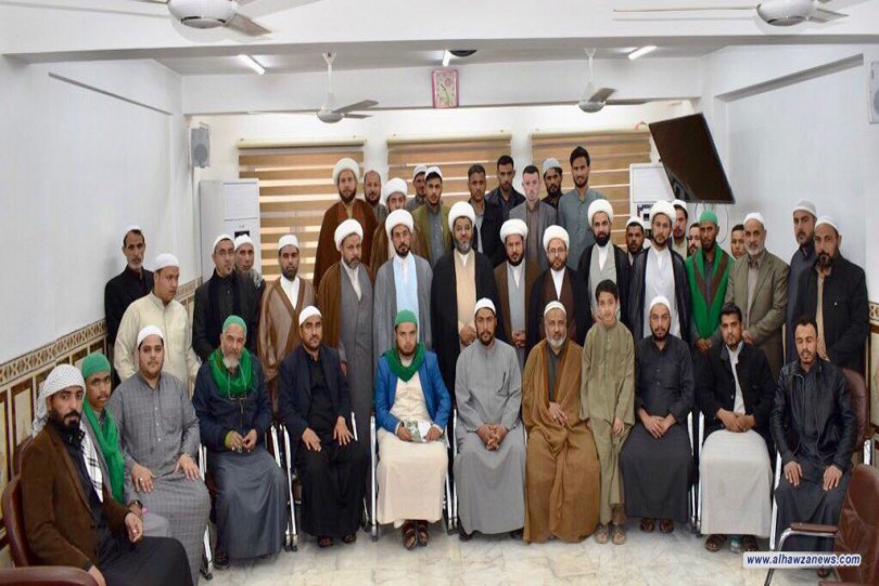 جامعة باقر العلوم الدينية فرع السماوة بكادرها الاداري واساتذتها وطلبتها ، تزور مركز الامام الصادق عليه السلام في النجف الاشرف .