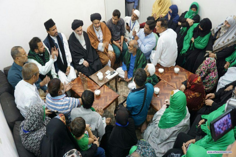 شيعة من الهند يزورون سماحة المرجع الشيرازي