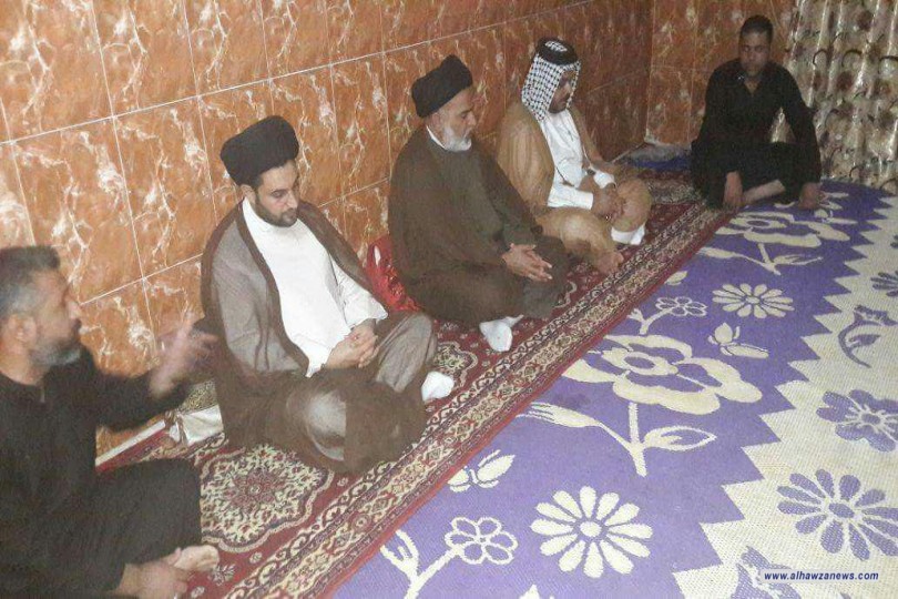 مكتب المرجع اليعقوبي في واسط يزور عوائل الشهداء