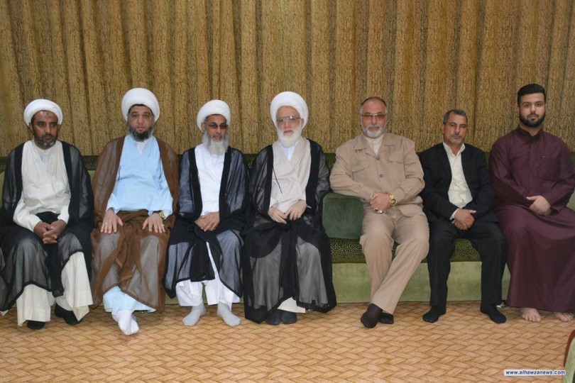 المرجع اليعقوبي يستقبل في مكتبه ممثل المرجع محمد العلوي الكركاني احد مراجع قم